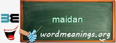 WordMeaning blackboard for maidan
